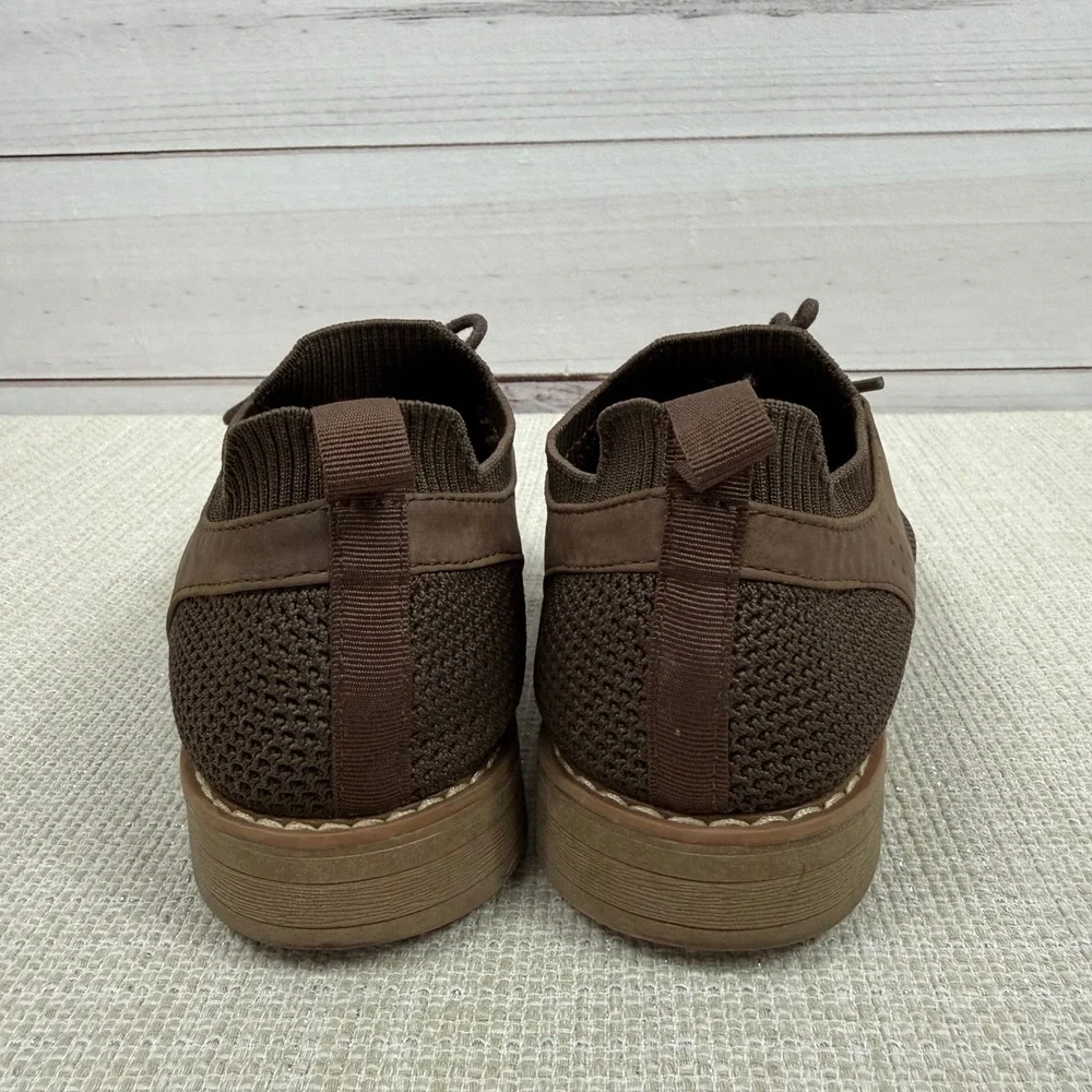 Steve Madden Brugby Mens Kids Brown Knit Dress‎ Shoes Size 6